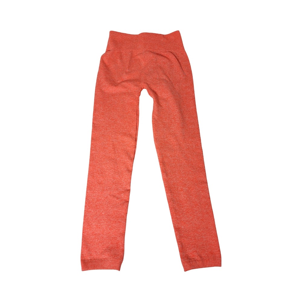 Jera Womens Seamless High Rise Leggings Coral Heather Marled Activewear One Size